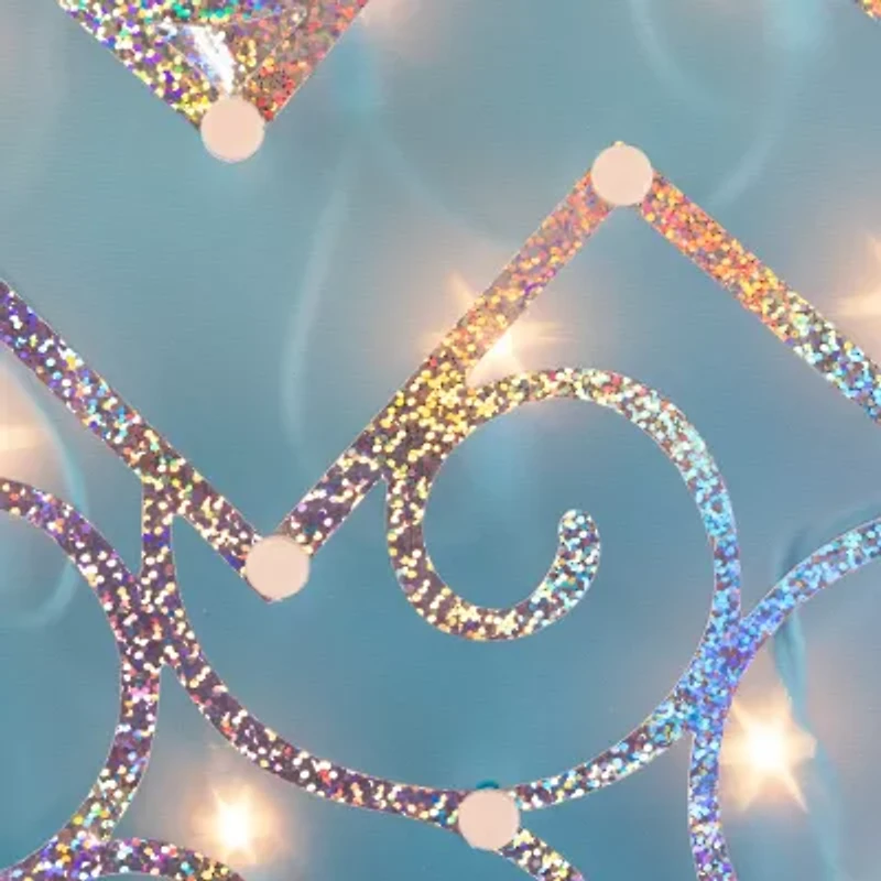 Northlight 12" Blue Lighted Egg Window Easter Window Decor