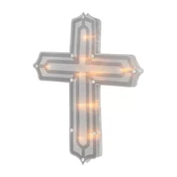 Northlight 14" Lighted Cross Window Easter Window Decor