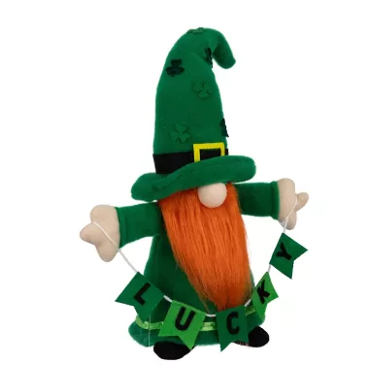 Northlight 16" Green Lucky Gnome St. Patricks Day Gnome