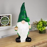 Northlight 16" Shamrock Gnome Outdoor Garden St. Patricks Day Yard Art