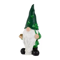 Northlight 16" Shamrock Gnome Outdoor Garden St. Patricks Day Yard Art