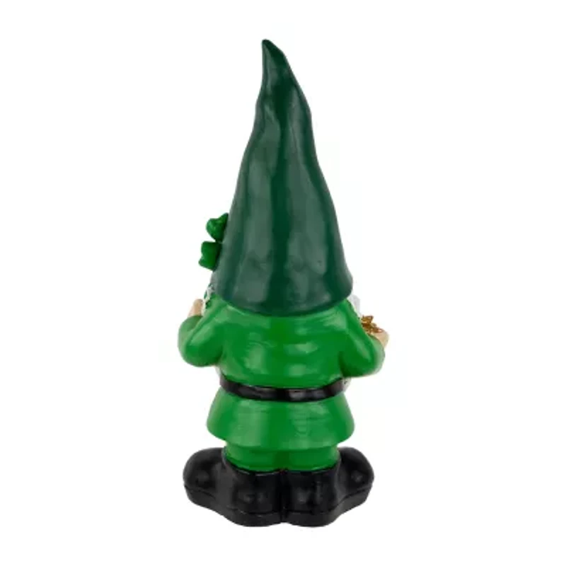 Northlight 16" Shamrock Gnome Outdoor Garden St. Patricks Day Yard Art