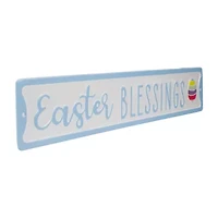 Northlight 20" Metal Blessings Wall Sign