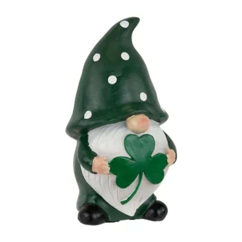 Northlight 8" Shamrock Gnome Outdoor St. Patricks Day Yard Art