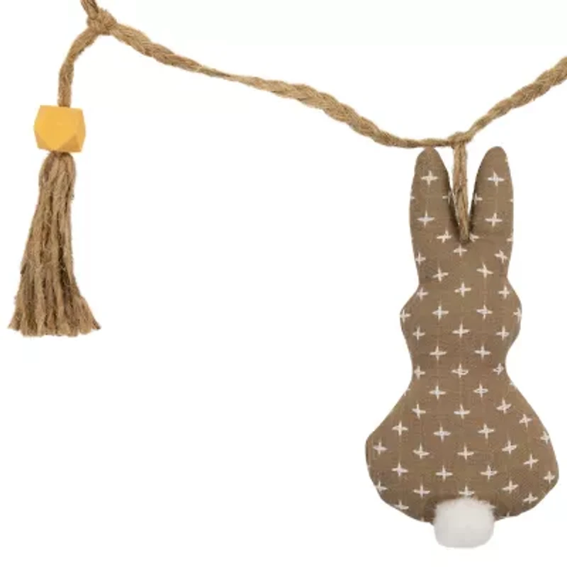 Northlight 4ft Carrots And Bunnies Plush Easter Indoor Outdoor Garland