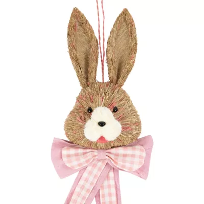 Northlight 21" Bunny With Bow Hanging Hanging Decor