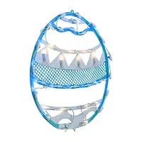 Northlight 17" Blue Led Lighted Egg Spring Window Easter Window Decor