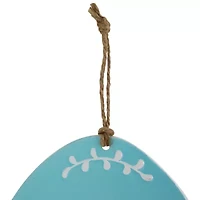 Northlight 10" Blue And Pink Egg Metal Wall Sign