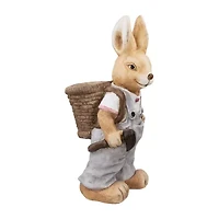Northlight 19" Boy Rabbit Outdoor Ceramic Outdoor Planters