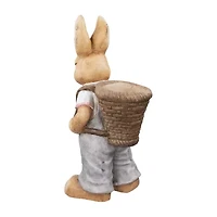 Northlight 19" Boy Rabbit Outdoor Ceramic Outdoor Planters
