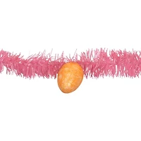 Northlight 25ft Pink Tinsel  With Eggs Easter Indoor Outdoor Garland