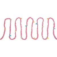 Northlight 25ft Pink Tinsel  With Eggs Easter Indoor Outdoor Garland