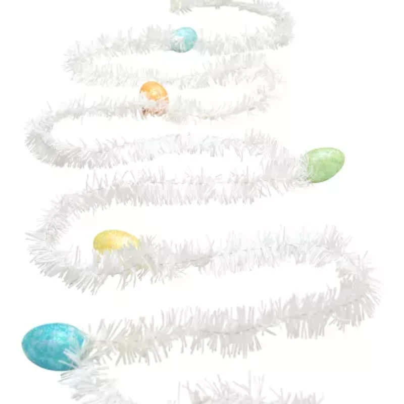 Northlight 25ft White  With Eggs Easter Indoor Outdoor Garland
