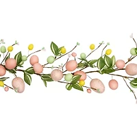 Northlight 6ft Pink Eggs And Flower Buds Artificial Easter Indoor Garland