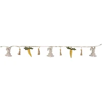 Northlight 4ft Fabric Rabbits And Carrots Easter Indoor Garland