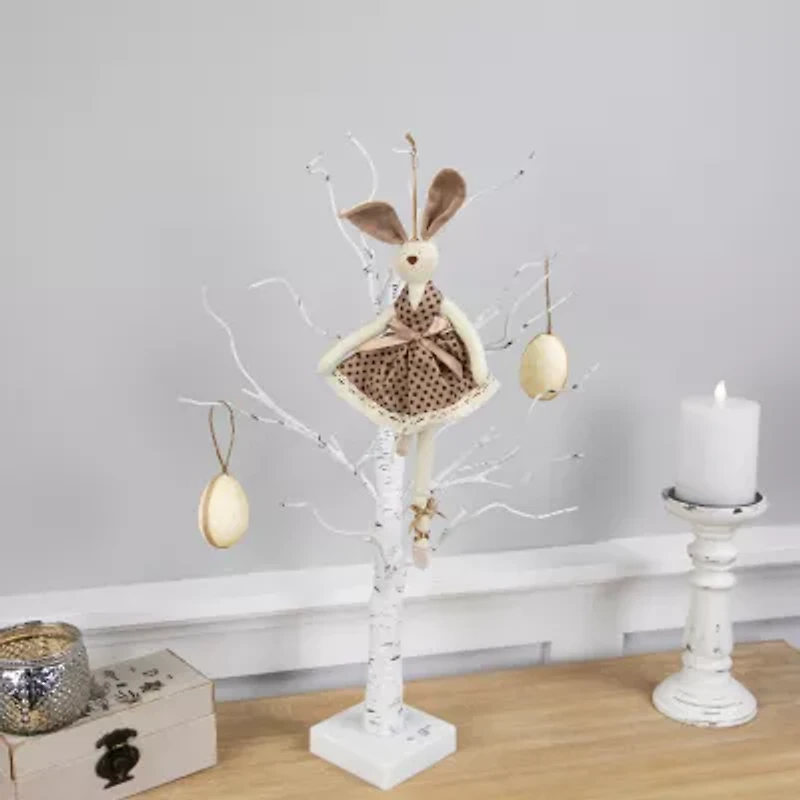 Northlight 13" Plush Ballerina Bunny Hanging Hanging Decor