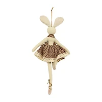 Northlight 13" Plush Ballerina Bunny Hanging Hanging Decor