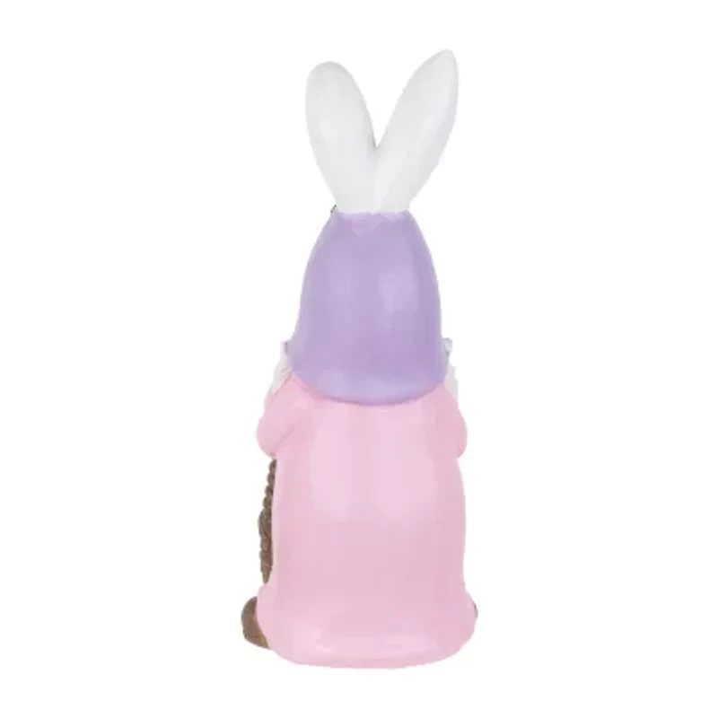Northlight 12" Bunny Gnome With Egg Basket Easter Gnome