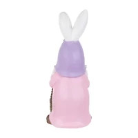 Northlight 12" Bunny Gnome With Egg Basket Easter Gnome