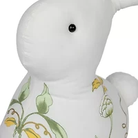 Northlight 14" Plush Soft Floral Rabbit Spring Easter Figurine
