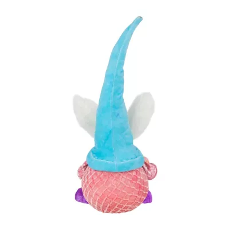 Northlight 18" Blue And Pink Girl Gnome Girl With Bunny Ears Easter Gnome