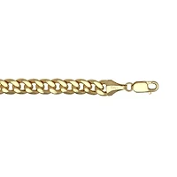 Mens 14K Gold 24 Inch Curb Chain Necklace
