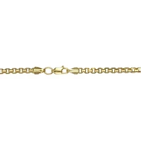 Unisex Adult 14K Gold 22 Inch Box Chain Necklace