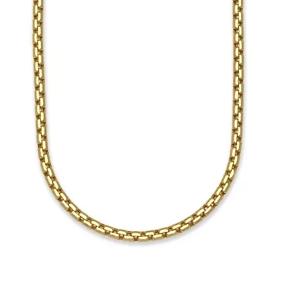 Unisex Adult 14K Gold 22 Inch Box Chain Necklace