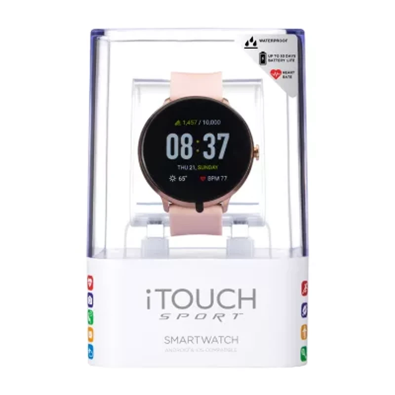 Itouch Sport Womens Multi-Function Pink Smart Watch 42003r-18-0aa