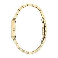 Bulova Quadra Womens Gold Tone Stainless Steel Bracelet Watch 97p140