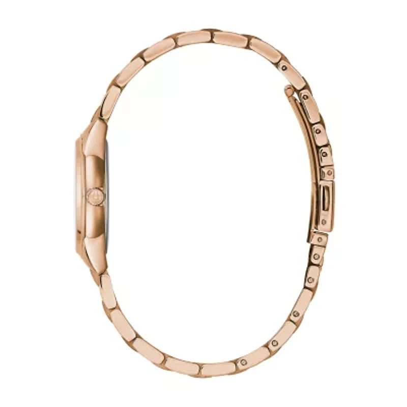 Bulova Sutton Womens Rose Goldtone Stainless Steel Bracelet Watch 97p151