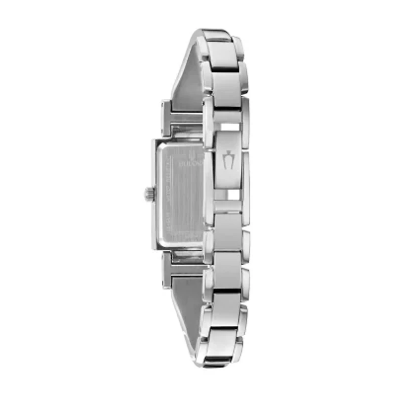 Bulova Classic Womens Silver Tone Stainless Steel Bangle Watch 96p209