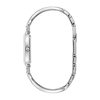 Bulova Classic Womens Silver Tone Stainless Steel Bangle Watch 96p209