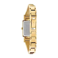 Bulova Classic Womens Gold Tone Stainless Steel Bangle Watch 97p141