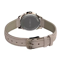Timex Womens Rose Goldtone Leather Strap Watch Tw2t66500jt