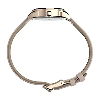 Timex Womens Rose Goldtone Leather Strap Watch Tw2t66500jt