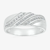 5.20mm Unisex Adult 1/3 CT. T.W. Natural White Diamond 10K White Gold Marquise Halo Side Stone Ring Set