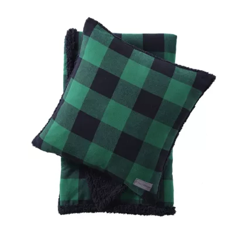 Eddie Bauer Fur Like 2pc 2-pc. Washable Lightweight Throw