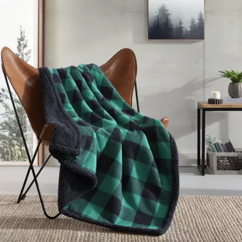 Eddie Bauer Fur Like 2pc 2-pc. Washable Lightweight Throw
