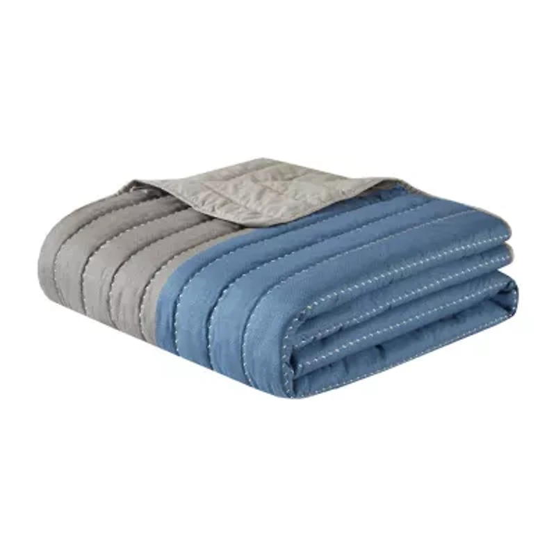 Madison Park Taylor Microfiber 3-pc. Hypoallergenic Quilt Set