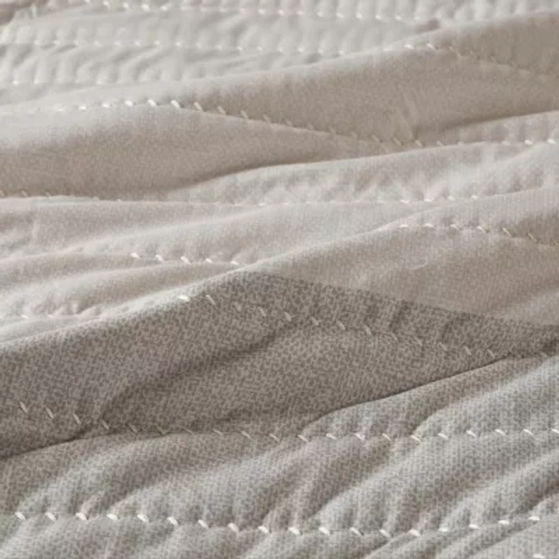 Madison Park Taylor Microfiber 3-pc. Hypoallergenic Quilt Set