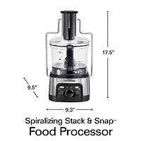 Hamilton Beach Professional Spiralizing Stack and Snap Food Processor