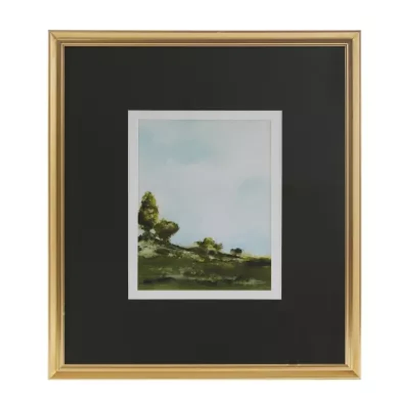 Madison Park Across The Plains 1 Framed Glass Wall Canvas Art