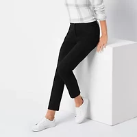 Liz Claiborne Emma Ponte Womens Ankle Mid Rise Pant