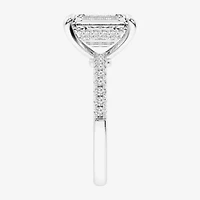 G-H / Si1-Si2 Womens 4 1/4 CT. T.W. Lab Grown White Diamond 14K Gold Side Stone Engagement Ring