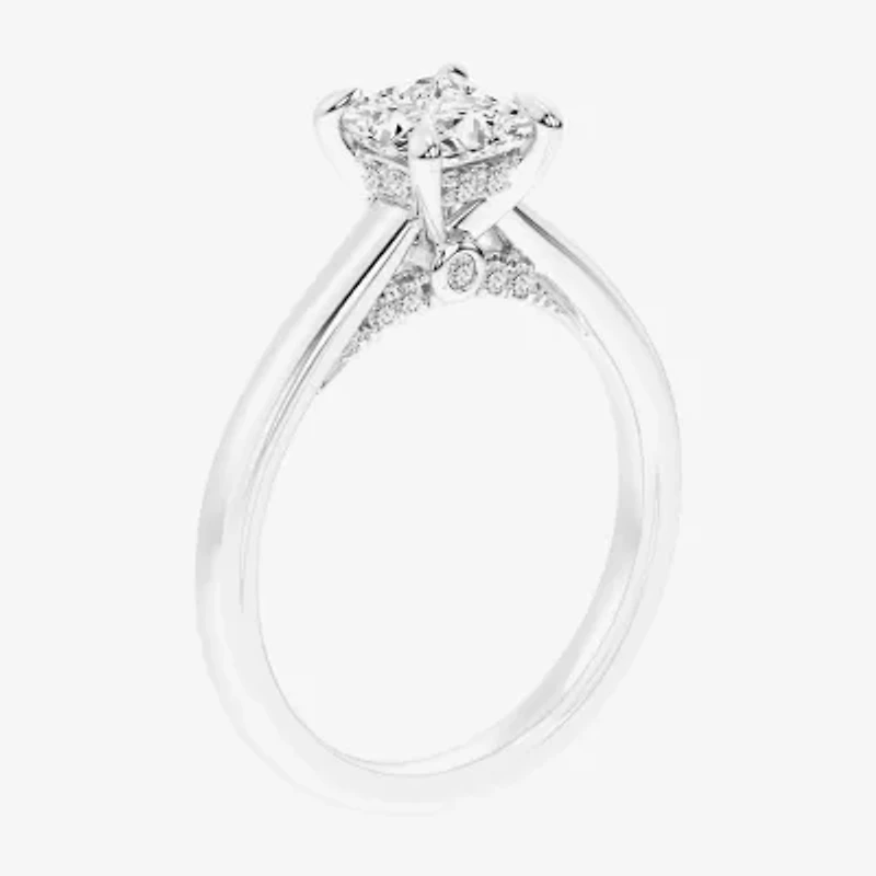 G-H / Si1-Si2) Womens 1/ CT. T.W. Lab Grown White Diamond 14K Gold Solitaire Engagement Ring
