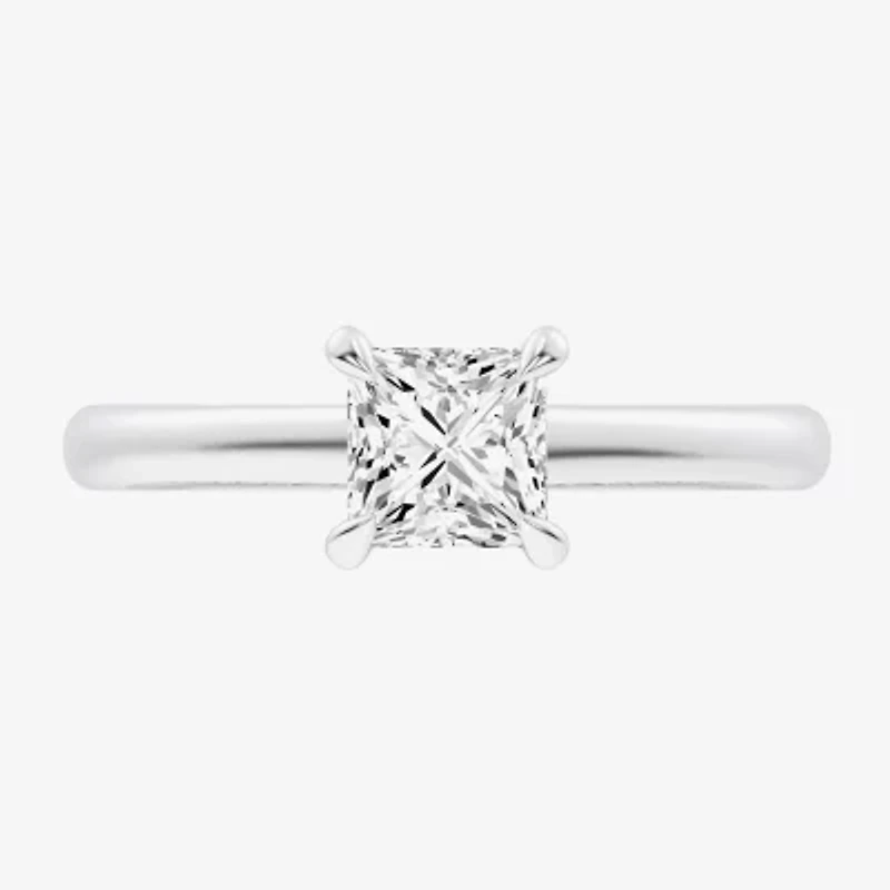 G-H / Si1-Si2) Womens 1/ CT. T.W. Lab Grown White Diamond 14K Gold Solitaire Engagement Ring