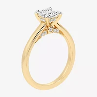 G-H / Si1-Si2) Womens 1 1/ CT. T.W. Lab Grown White Diamond 14K Gold Solitaire Engagement Ring