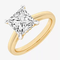 G-H / Si1-Si2) Womens 1/ CT. T.W. Lab Grown White Diamond 14K Gold Solitaire Engagement Ring