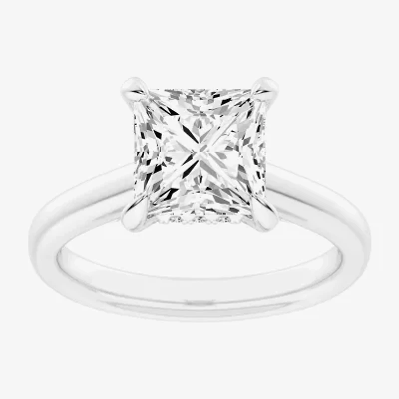 G-H / Si1-Si2) Womens 1/ CT. T.W. Lab Grown White Diamond 14K Gold Solitaire Engagement Ring